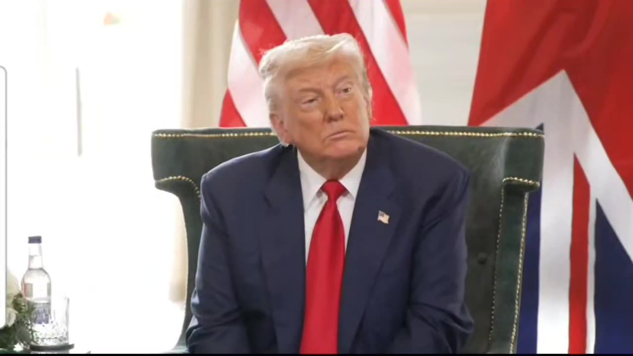 Part of Trump's meeting with UK PM