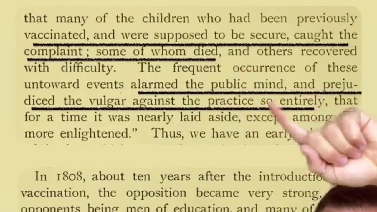 Vaccinations are the cause of cancer… 1909