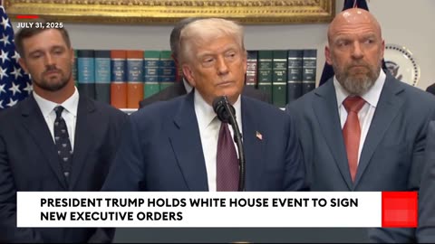 President Trump Signs Executive Order Reestablishing the 'Presidential Fitness Test', July 31, 2025