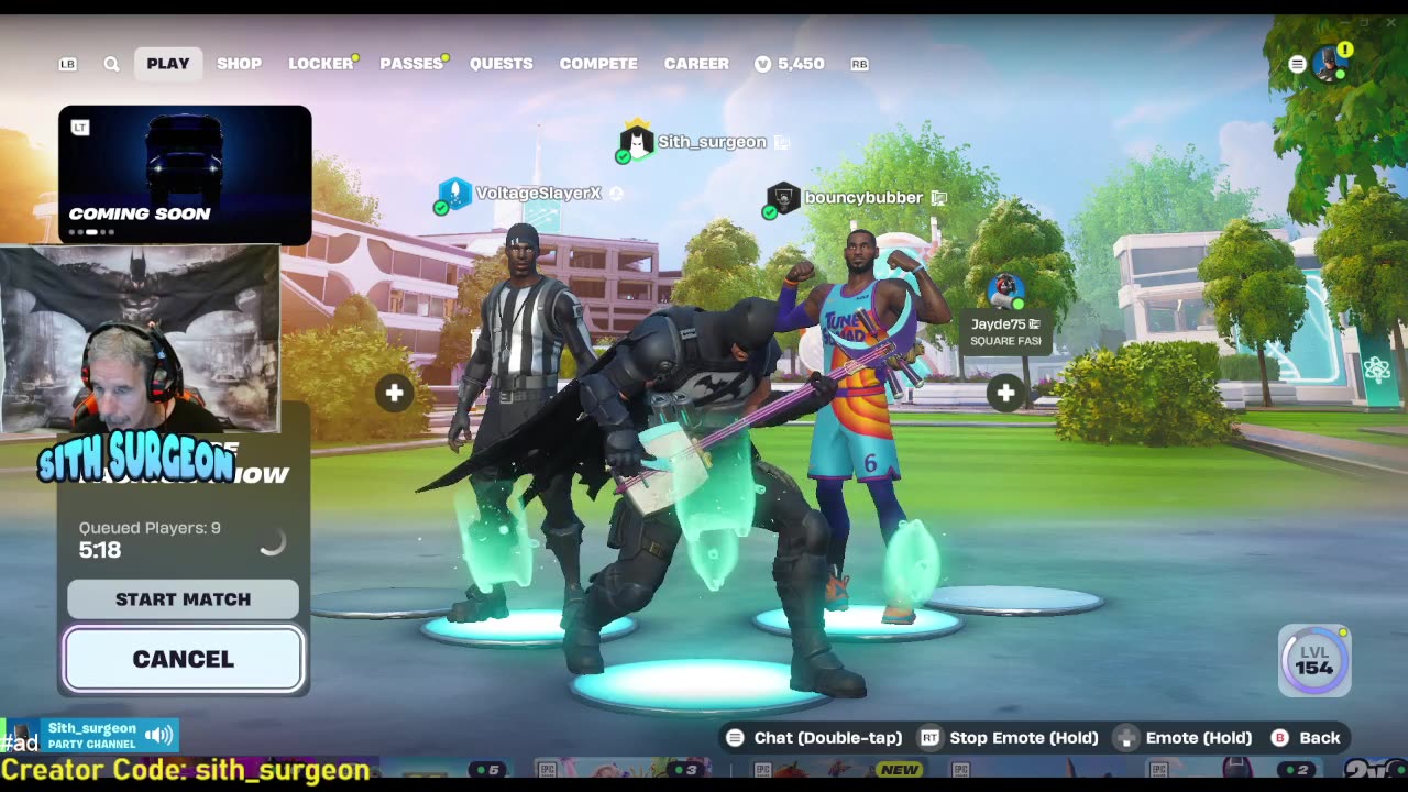 Sith_surgeon - Family Friendly Fortnite Live Stream. Customs.