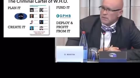 D. MARTIN: History of LIEs ~ SINISTER PLANs to Enrich Themselves, Criminal Cartel, World Health Organization, WHO, Criminal Industrial Conspirators