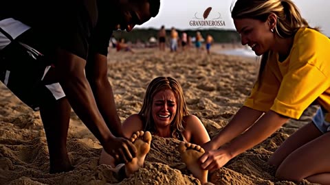 On the beach- A ticklish day out