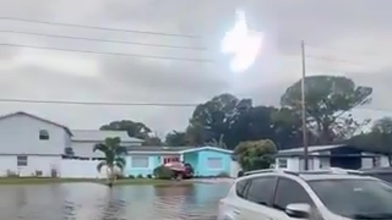 Wild Moving Plasma Discharging on Hydro Wires