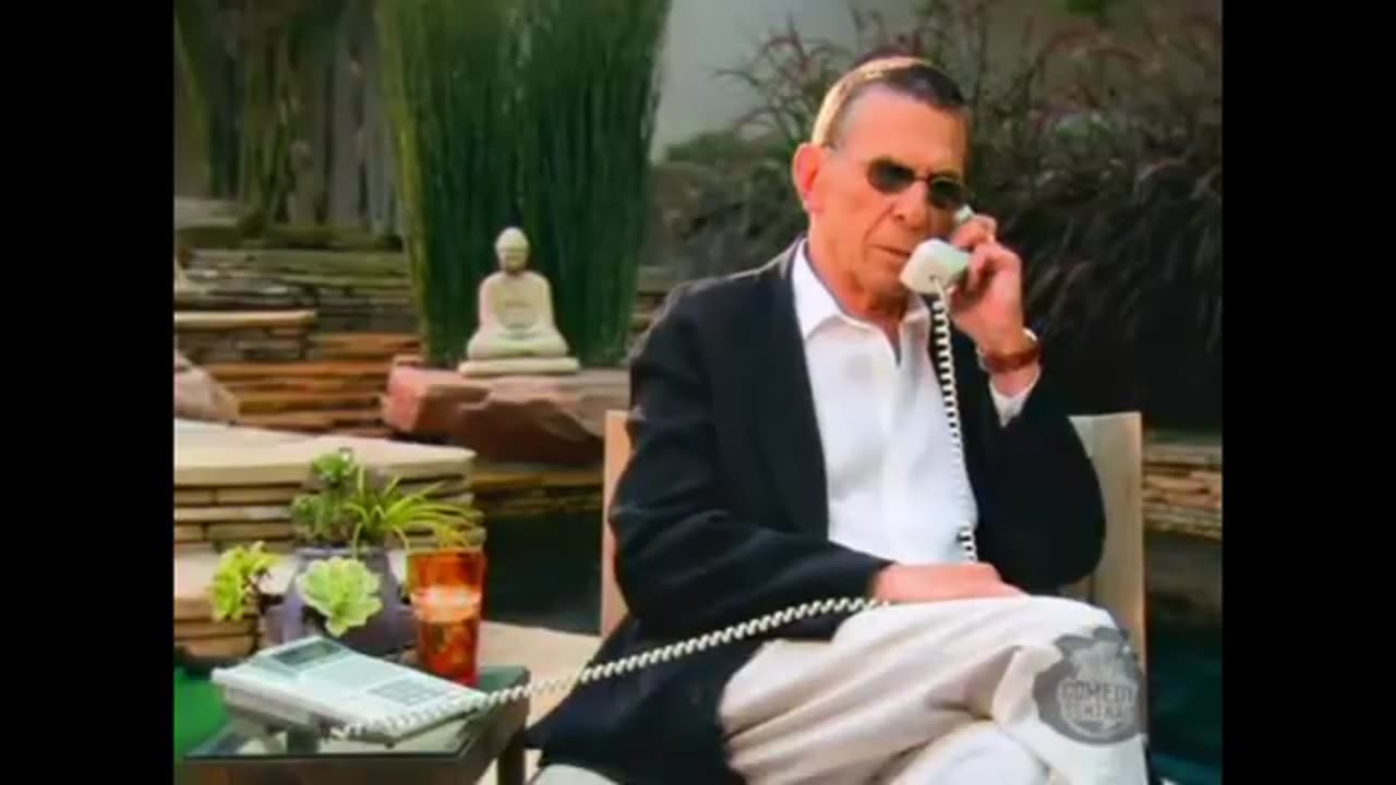 Leonard Nimoy calls William Shatner before the big show.