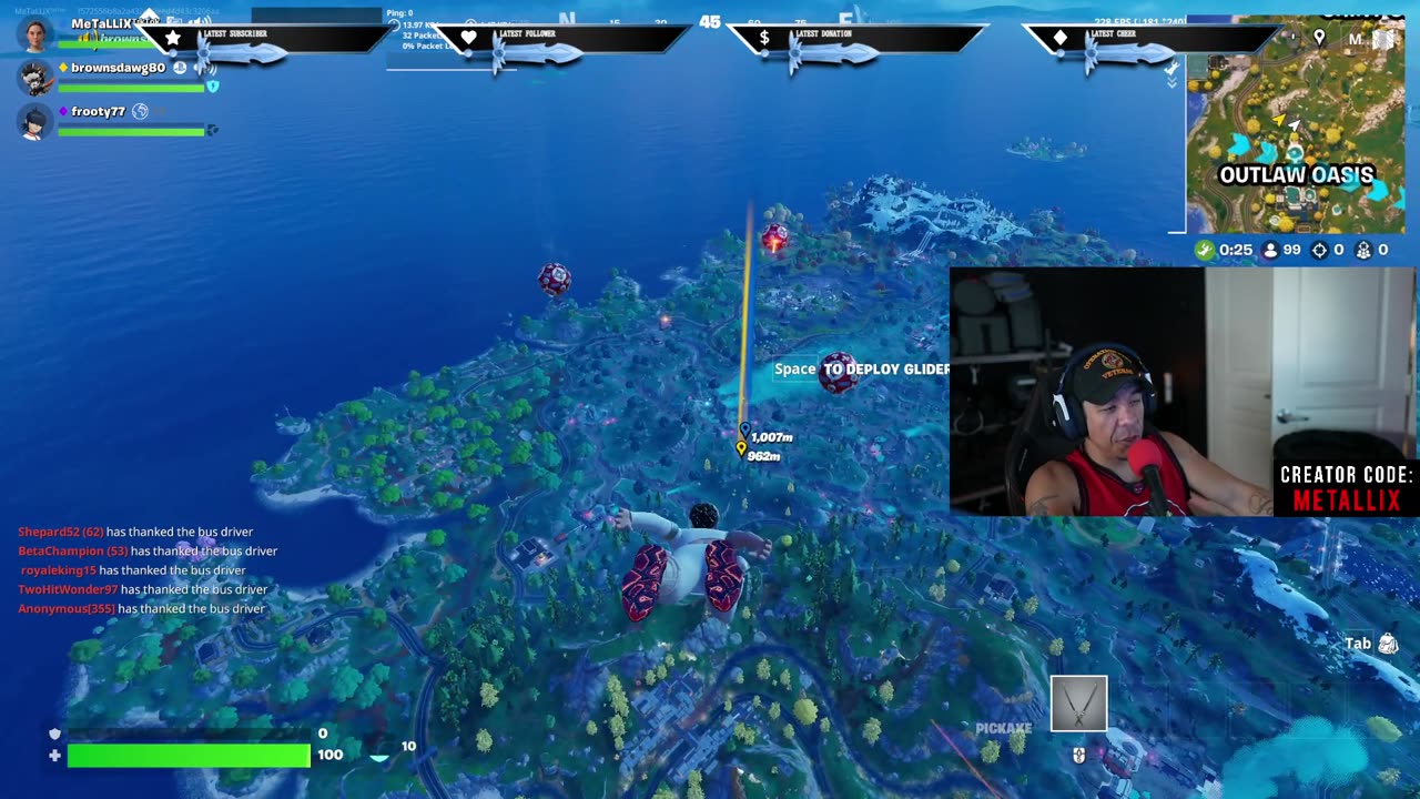 Fortnite SUB Games FB, TT, Twitch