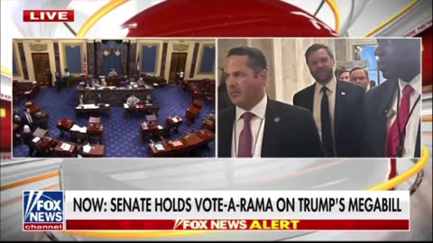 Vance on Capitol Hill as Senators hold vote- a-rama for the last 24 hours