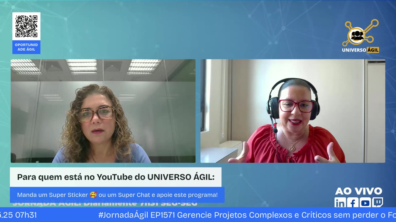 #JornadaÁgil EP1571 Gerencie Projetos Complexos e Críticos sem perder o Foco na Agilidade QUI 29.05.25 07h31