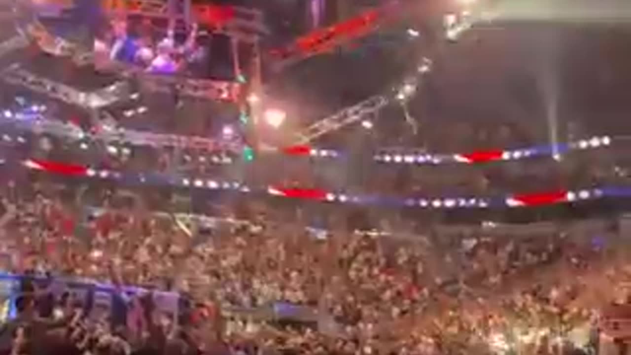 Full video of President Donald Trump’s walkout at UFC 314 with his grandchildren, Elon Musk