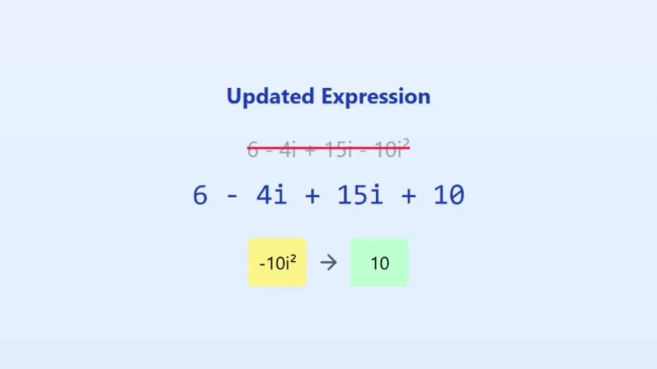 Solving Complex Numbers in 15 Seconds! (2+5i)(3-2i) 🔥 #math #complexnumbers #shorts
