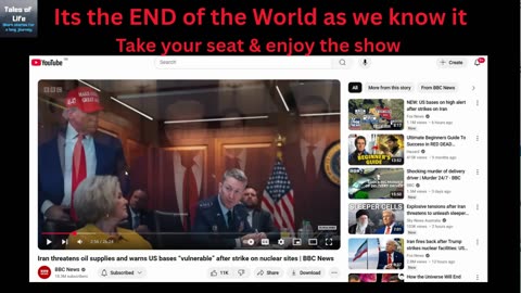 Its the END of the World as we know it - Take your seat & enjoy the show