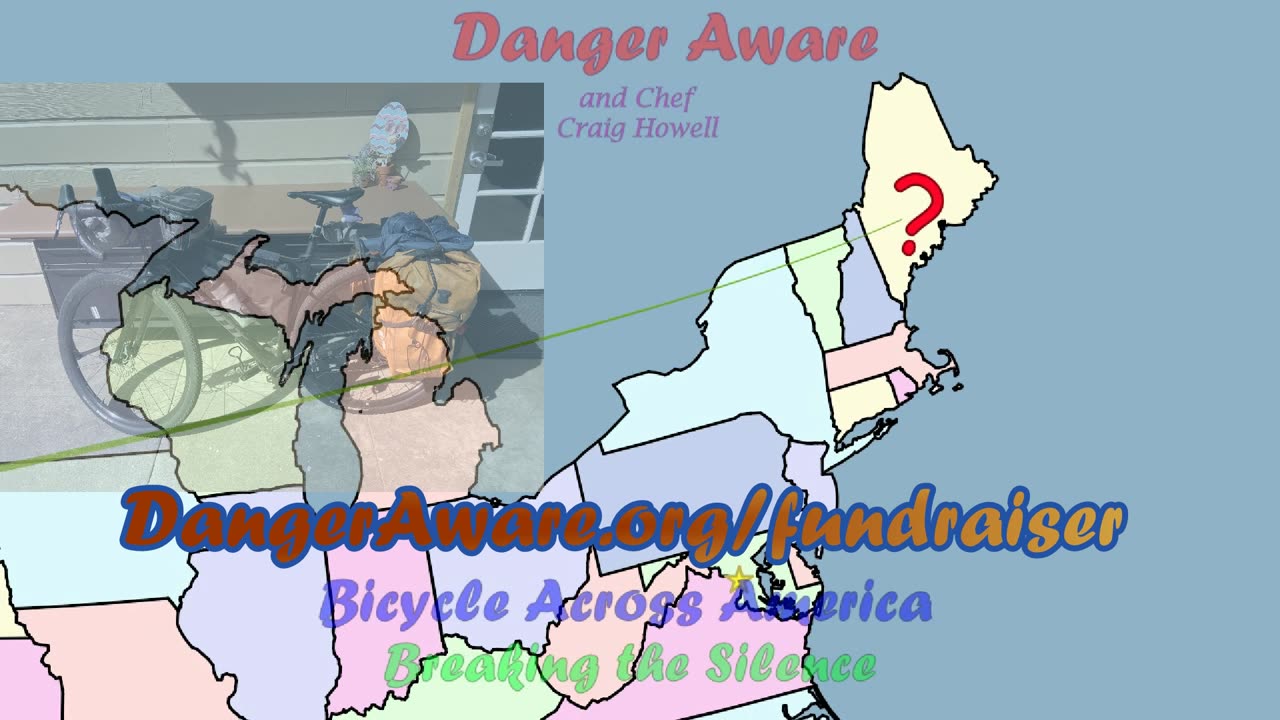 Bicycle Across America with Danger Aware and Chef Craig Howell