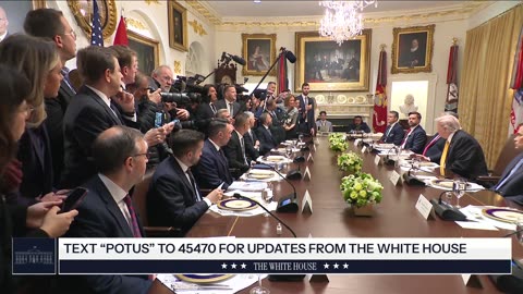 President Trump Participates in a Bilateral Lunch with the Prime Minister of Hungary