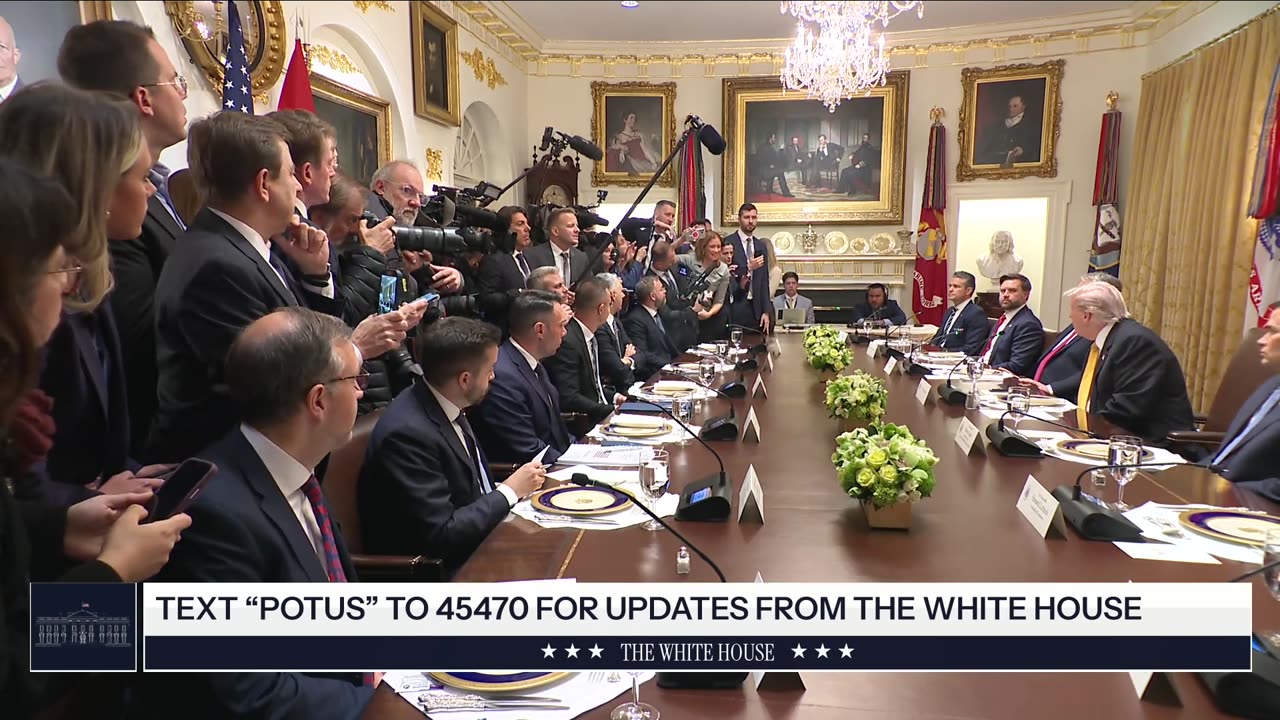 President Trump Participates in a Bilateral Lunch with the Prime Minister of Hungary