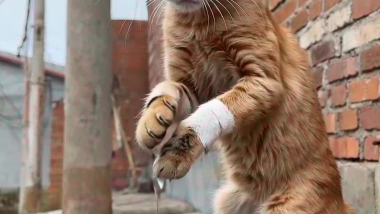 Hard working poor Cat