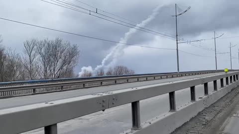 Launch of Ukrainian AA missiles Muromets Park Kiev