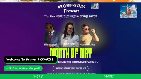 You have" HOPE, BLESSINGS and DIVINE FAVOR"