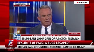 RFK Jr: "3 Of Fauci’s Bugs Escaped"