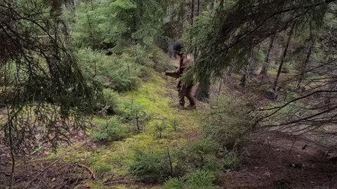 Build shelter in trees to survive alone.
