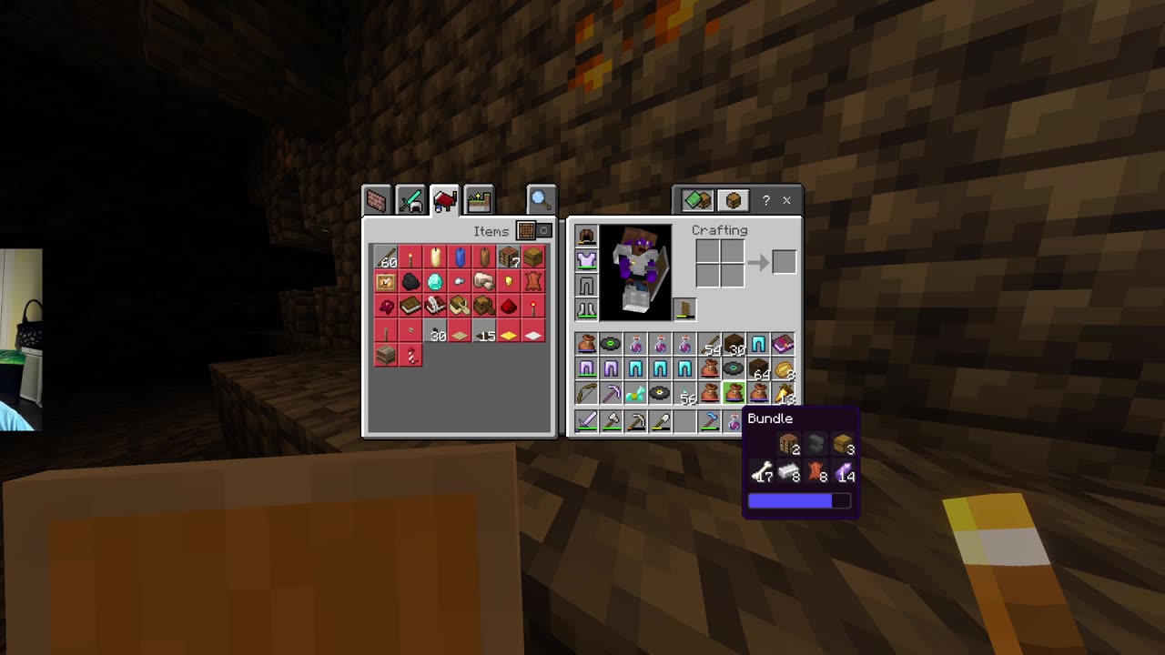Playing Minecraft on my son's private server