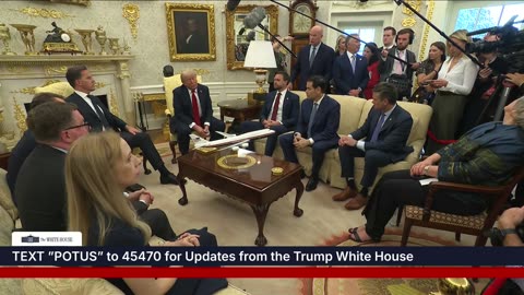 President Trump Participates in a Meeting with the Secretary General of NATO, July 14, 2025