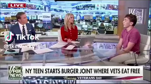 18-year old starts nationwide burger chain where veterans eat for free