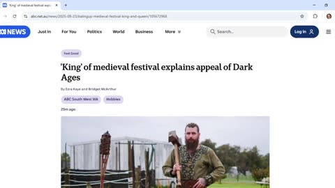 ABC occultists pining for the Dark Ages light up a story about a medieval festival