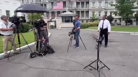 "The Secret Service has enforced a lockdown on the front lawn of the White House."