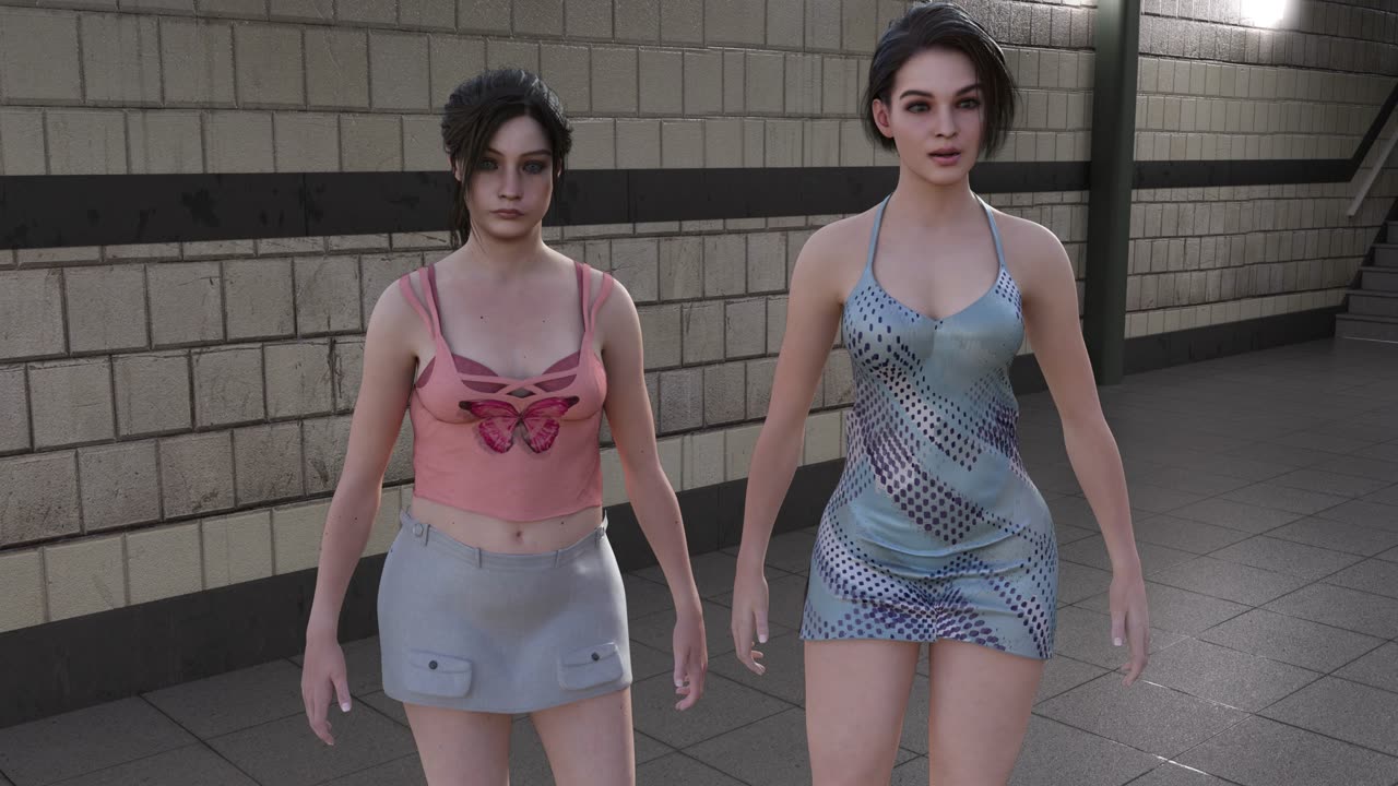 Ada gets stripped by the subway (No UW)