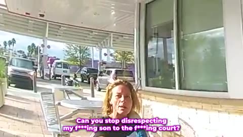 Woman Assaults Police Outside Gas Station