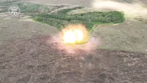 🔥💥 BOOM of Russian field ammunition depot of TM-62 anti-tank mines!