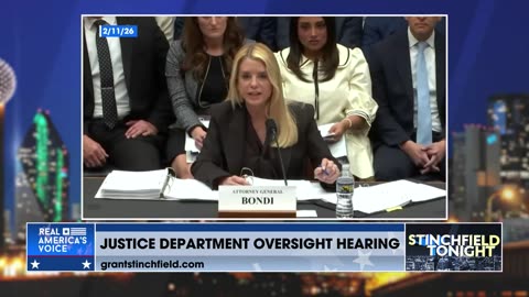 Pam Bondi Testifies At The Justice Department Oversight Hearing