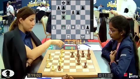 R. Vaishali vs Ulviyya Falaliyeva | 6th round of the FIDE Grand Swiss 2025