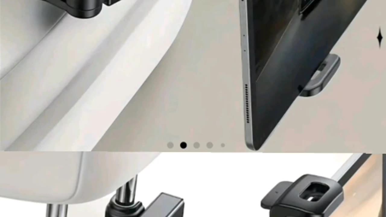 Car Headrest Tablet Mount—Must-Have for Every Car Ride, Offering Hands-Free Entertainment