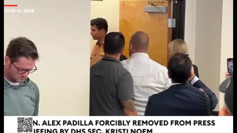 Breaking: US Senator has been arrested at Dept. of Homeland Security Press Conference