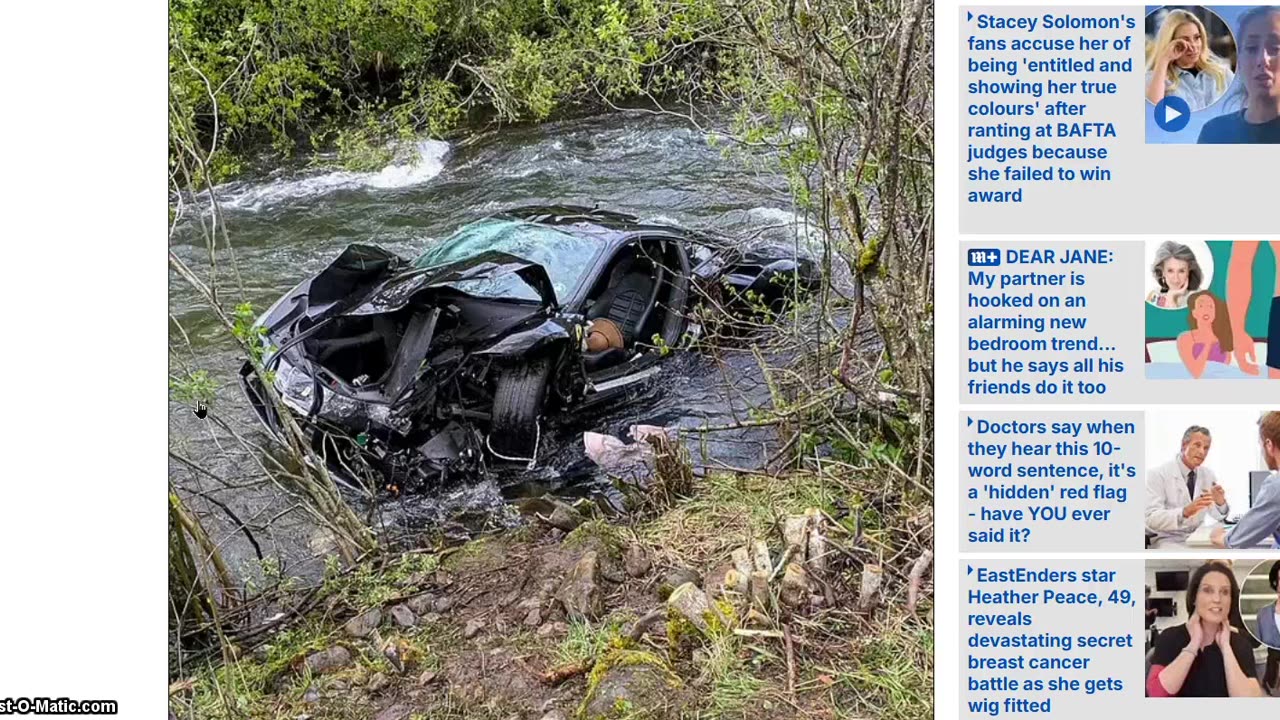 Another Faked Car Crash