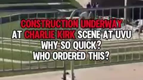 Charlie Kirk Crime Scene Being Altered, Deck Removed. Kirk Shooting Hoax