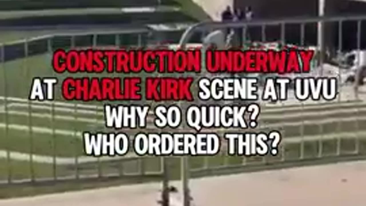 Charlie Kirk Crime Scene Being Altered, Deck Removed. Kirk Shooting Hoax