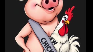 Chickens Likes— Eat More Pork! 🐔😂 @DadFunnies