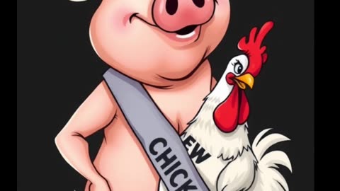 Chickens Likes— Eat More Pork! 🐔😂 @DadFunnies