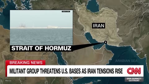 Militant group threatens US bases as Iran tensions rise