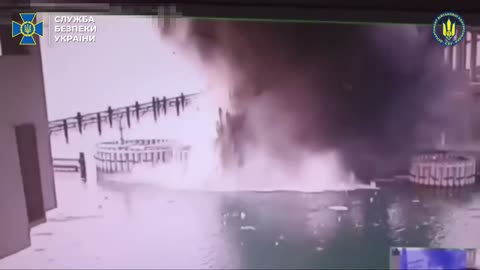 Ukrainian SBU Hits Kurch Straight Bridge with Underwater Drone