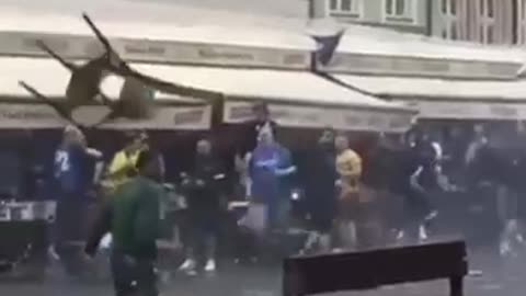 Violent Fans fo Chelsea vs Real Betis Before Europa Conference Final