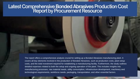 Bonded Abrasives Production Cost Report by Procurement Resource