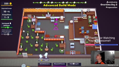 Win With Andrew - PlateUp! - with Tina