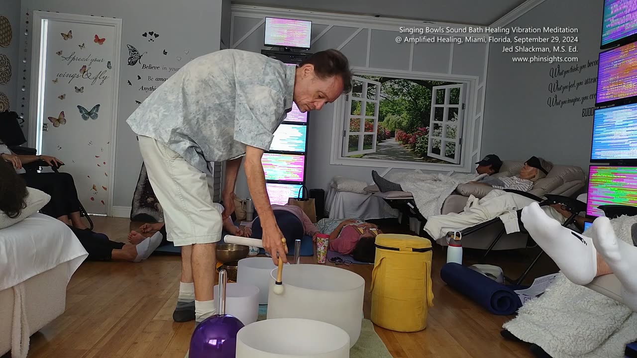 Singing Bowls Sound Bath Healing Vibration Meditation, EESystem Therapy, Miami, Florida, Jedi Shaman