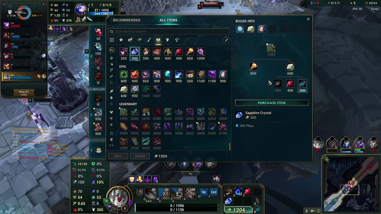 League with Sam. Arena and ARAM Mayhem.