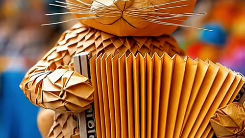 #sanfoneiro #arte #ai #origami #cat #animation #satisfaction #papel #