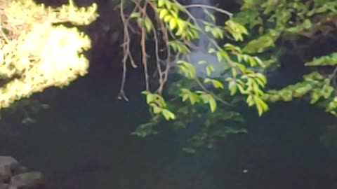 Close your eyes and listen to it.) Beautiful waterfall... The sound of water flowing