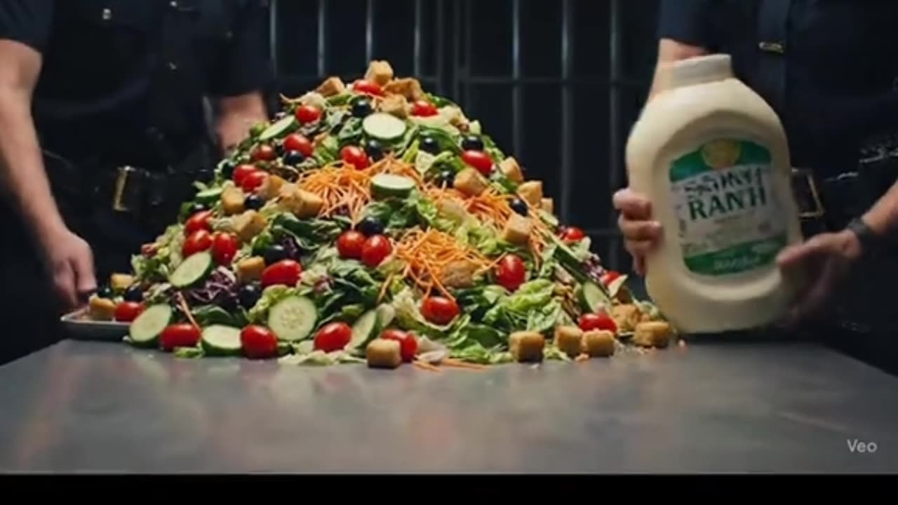 Eat Enormous Salad or Stay On Death Row #viral #salad #jail