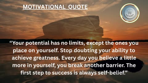 Quote For The Day: The strongest power you have is belief in yourself ⚡